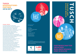 Jahresflyer - Tusch Berlin