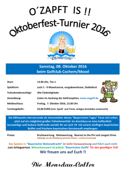 Infoschreiben Oktoberfest