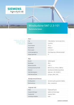 Windturbine SWT-2.3-101