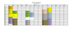 Hallenzeiten Hauptschule Saison 2016-2017