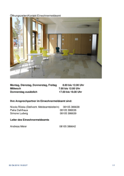 Einwohnermeldeamt: Gemeinde Gilching