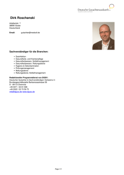 Dirk Roschanski - deutsche Gutachterauskunft