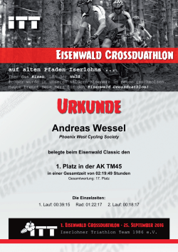 Andreas Wessel - Eisenwald Crossduathlon