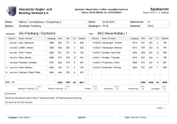 Spielbericht SG Friedberg / Dorheim2 SKC Neuenhaßlau 1
