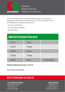 DRUCKFESTIGKEITSKLASSE