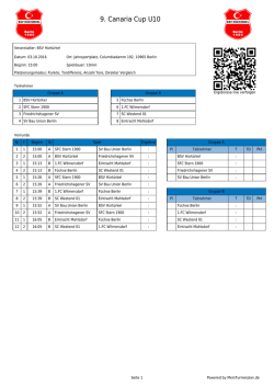 Druckansicht - MeinTurnierplan.de