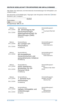 AOTrauma-Symposium Ludwigshafen Praxis-Workshop