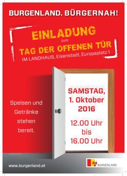 Tag der offenen Tür - Burgenländischer Landtag