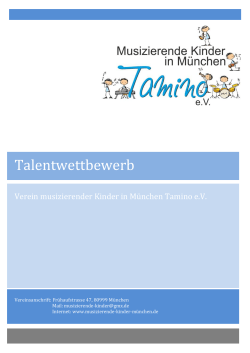 Talentwettbewerb - Musizierende Kinder München