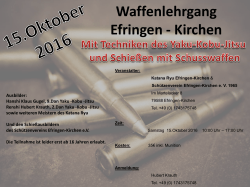 Waffenlehrgang Efringen - Kirchen - Budo-News