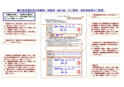 代表者選定届の記載例（保険金（給付金）のご請求・契約者変更のご変更