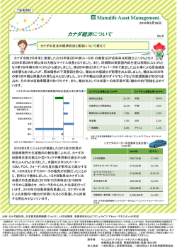 カナダ経済について