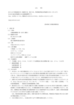 （電子入札、特別簡易型総合評価落札方式）に付し