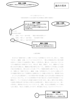 論文記入見本 ［PDF 136KB］