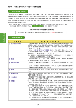 第4 不動産の使用料等の支払調書