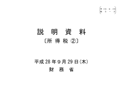 財務省説明資料（所得税2） （PDF形式：319KB）