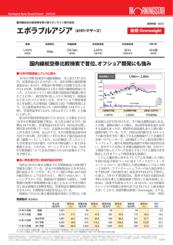 （6191・マザーズ） 【新規 Overweight】国内線航空券