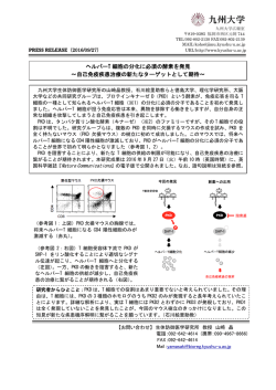 ヘルパーT 細胞の分化に必須の酵素を発見 ～自己免疫疾患