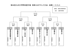 第96回九州大学野球選手権 南部九州ブロック大会 決勝トーナメント