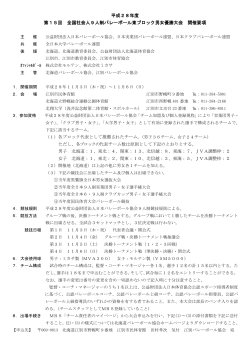 開催要項 - 日本実業団バレーボール連盟
