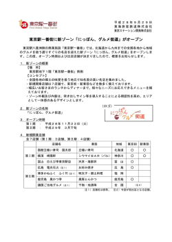 東京駅一番街に新ゾーン「にっぽん、グルメ街道」がオープン