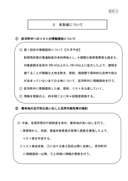資料3 各取組について