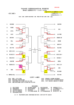 ＜第二地区＞ 平成28年度 全国高校総合体育大会 東京都予選 第96回