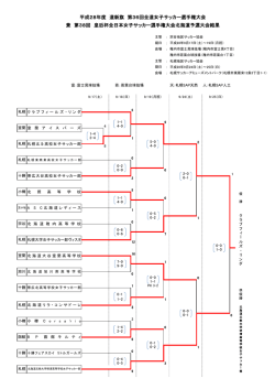 平成28年度 道新旗 第36回全道女子サッカー選手権大会 兼 第38回