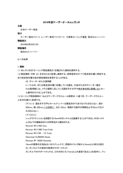 レース公示 - 日本テーザー協会