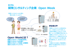 開発コンサルティング企業 Open Week