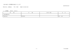 下記の通り人事異動を発表いたします