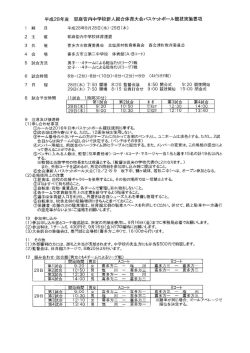 耶麻支部要綱 - 会津バスケットボール協会