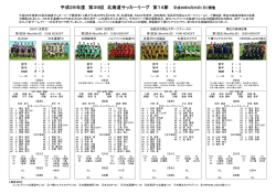 平成28年度 第39回 北海道サッカーリーグ 第14節