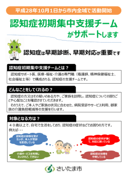 認知症初期集中支援チーム