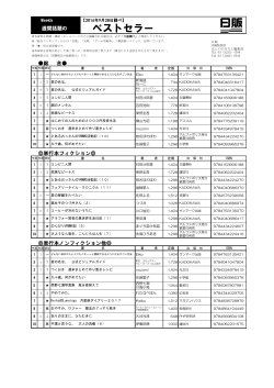 ベストセラー - 日本出版販売株式会社