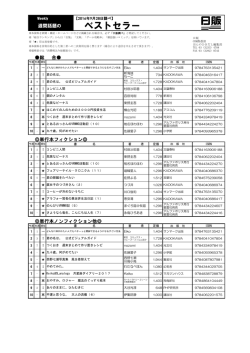 ベストセラー - 日本出版販売株式会社