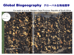 Global Biogeography グローバル生物地理学