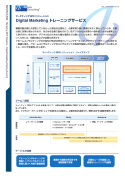 マーケティングBPR ソリューション Digital Marketing トレーニングサービス