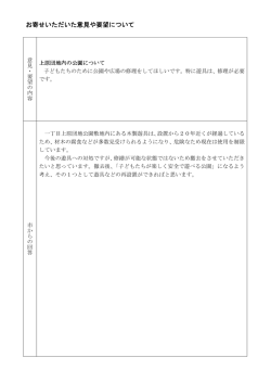 公園の修理について