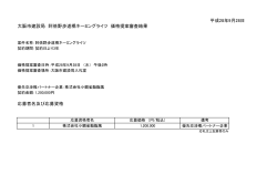 応募者名及び応募資格 平成28年9月28日 大阪市建設局 阿倍野歩道橋