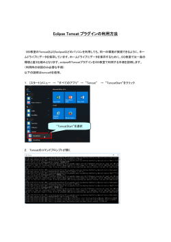 Eclipse Tomcat プラグインの利用方法