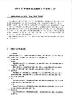 JA会津みどり管内7町村をエリアとする広域地域は丶 会津盆地の平坦と