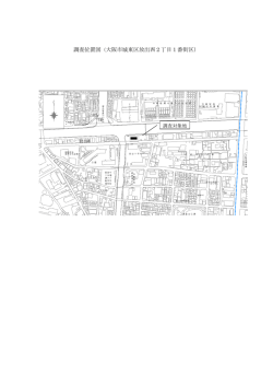 調査位置図（大阪市城東区放出西2丁目1番街区）