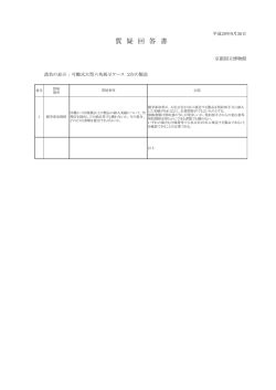 質 疑 回 答 書