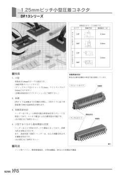 1.25mmピッチ小型圧着コネクタ