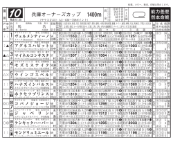 兵庫オーナーズカップ 1400m