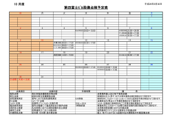 第四富士ﾋﾞﾙ設備点検予定表