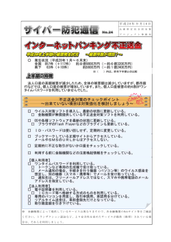 No.24 インターネットバンキング不正送金(PDF 358KB)