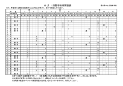 第一段階 学科時間割 - 香川県中央自動車学校