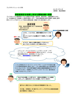 検査値測定を依頼し安全な薬物治療へ貢献 患者背景